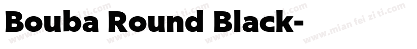 Bouba Round Black字体转换